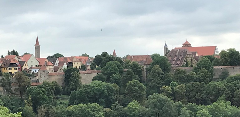 De 'sky-line' van Rothenburg o.d. Tauber